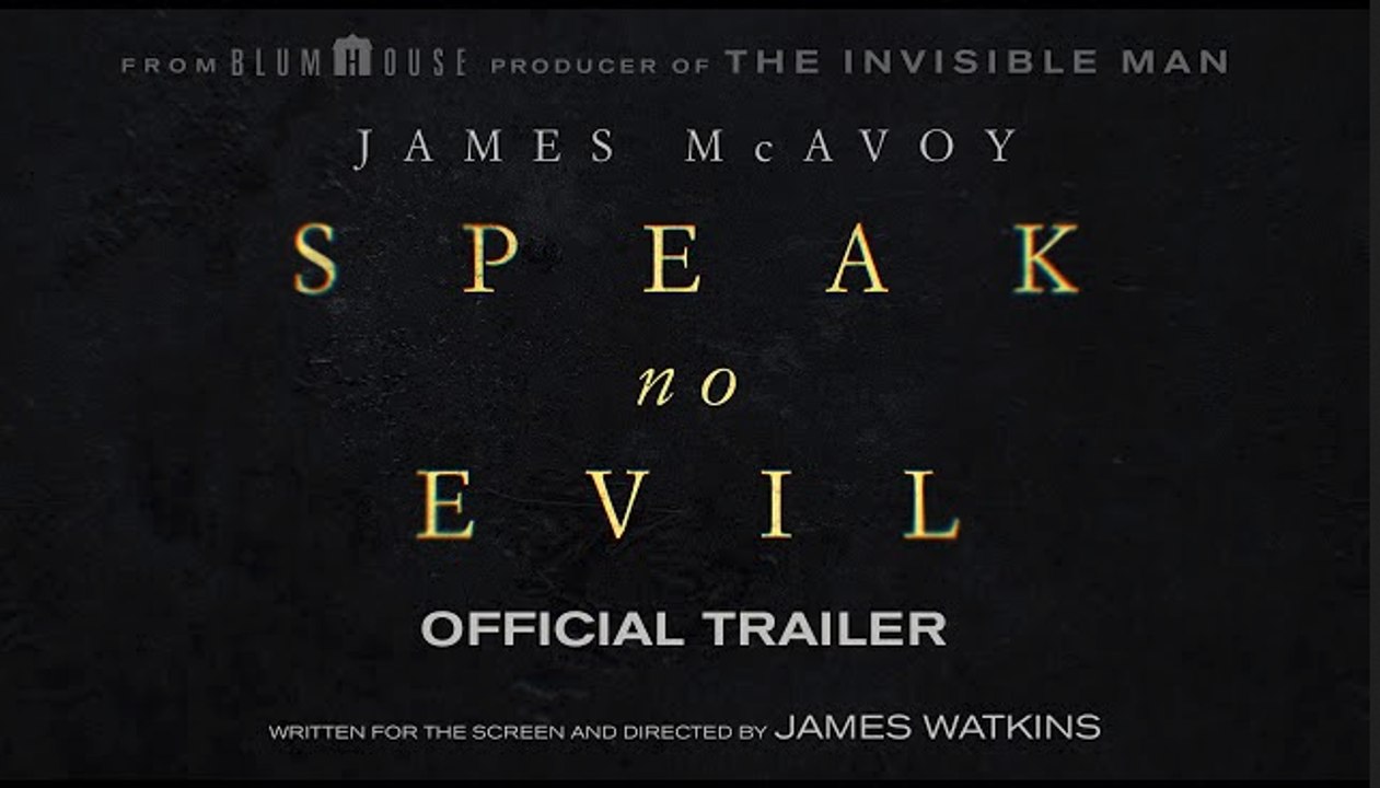 Speak No Evil | Official Trailer - James McAvoy, Mackenzie Davis
