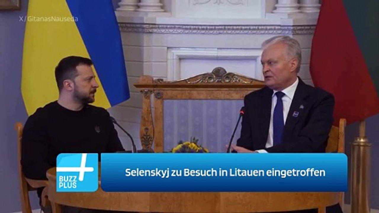 Selenskyj zu Besuch in Litauen eingetroffen