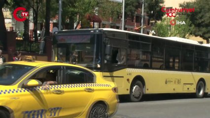 Küçükçekmece’de yolcu İETT otobüsünün sileceğini ve camını kırdı