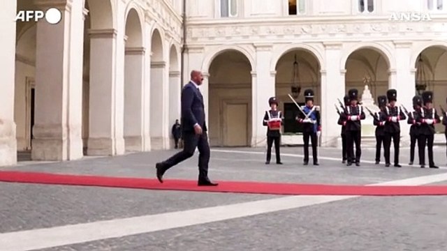 Incontro a Palazzo Chigi tra Giorgia Meloni e Charles Michel
