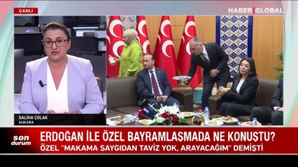 Cumhurbaşkanı Erdoğan ile Özgür Özel bayramlaşmada ne konuştu?