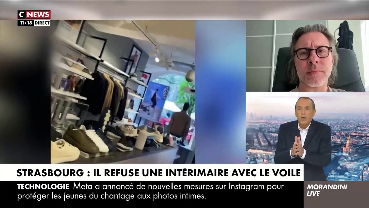 Intérimaire voilée à Strasbourg: Un avocat spécialisé dans le droit du travail explique dans "Morandini Live" que le commerçant a le droit de la refuser "si elle a un contact avec le public" - VIDEO