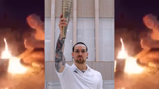 Baptiste t'es pas net va porter la flamme olympique pour les JO de Paris 2024
