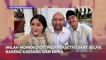 Momen Didit Selfie Bareng Kaesang dan Erina saat Prabowo Temui Jokowi di Istana