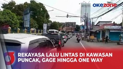 Kawasan Puncak Dipadati Pengunjung, Polisi Lakukan Rekayasa Lalu Lintas