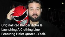 Power Rangers' Original Red Ranger Actor Is Launching A Clothing Line Featuring Hitler Quotes, And Amy Jo Johnson Bluntly Responded