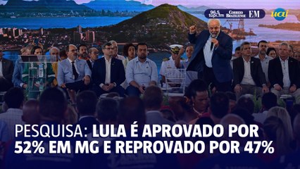 Pesquisa: Lula é aprovado por 52% dos mineiros e reprovado por 47%