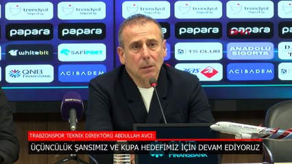 Abdullah Avcı: Üçüncülük şansımız ve kupa hedefimiz için devam ediyoruz