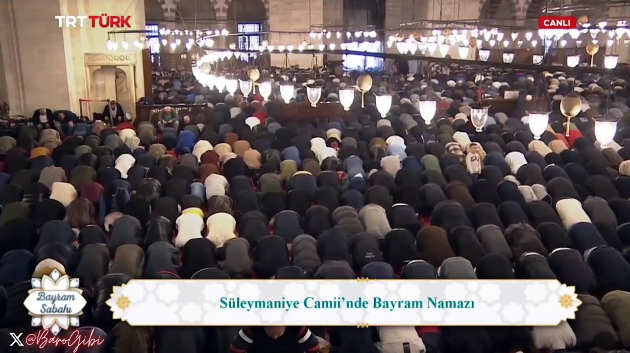 Bayram Sabahı | Ramazan Bayramı Namazı | İstanbul | Süleymaniye Camii (10 Nisan 2024)