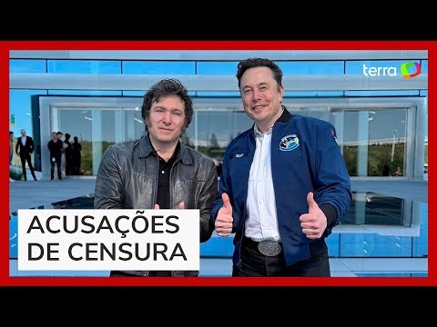 Milei se encontra com Musk e oferece ajuda em 'conflito judiciário' com o Brasil