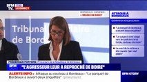 Frédérique Porterie, procureur de la République de Bordeaux à propos de l'attaque au couteau: l'agresseur leur a reproché 
