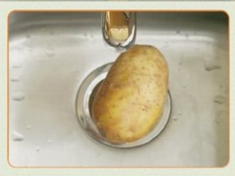 Microwave baked potatoes