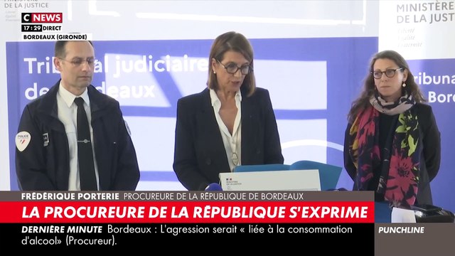 Bordeaux - Procureure : La piste terroriste reste écartée - L'agresseur serait afghan et âgé de 25 ans avec un couteau de chasse assez volumineux - La première victime a été frappée à 9 reprises dont 2 fois au niveau du coeur