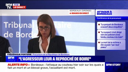 下载视频: Attaque au couteau à Bordeaux: la procureure de la République évoque une 