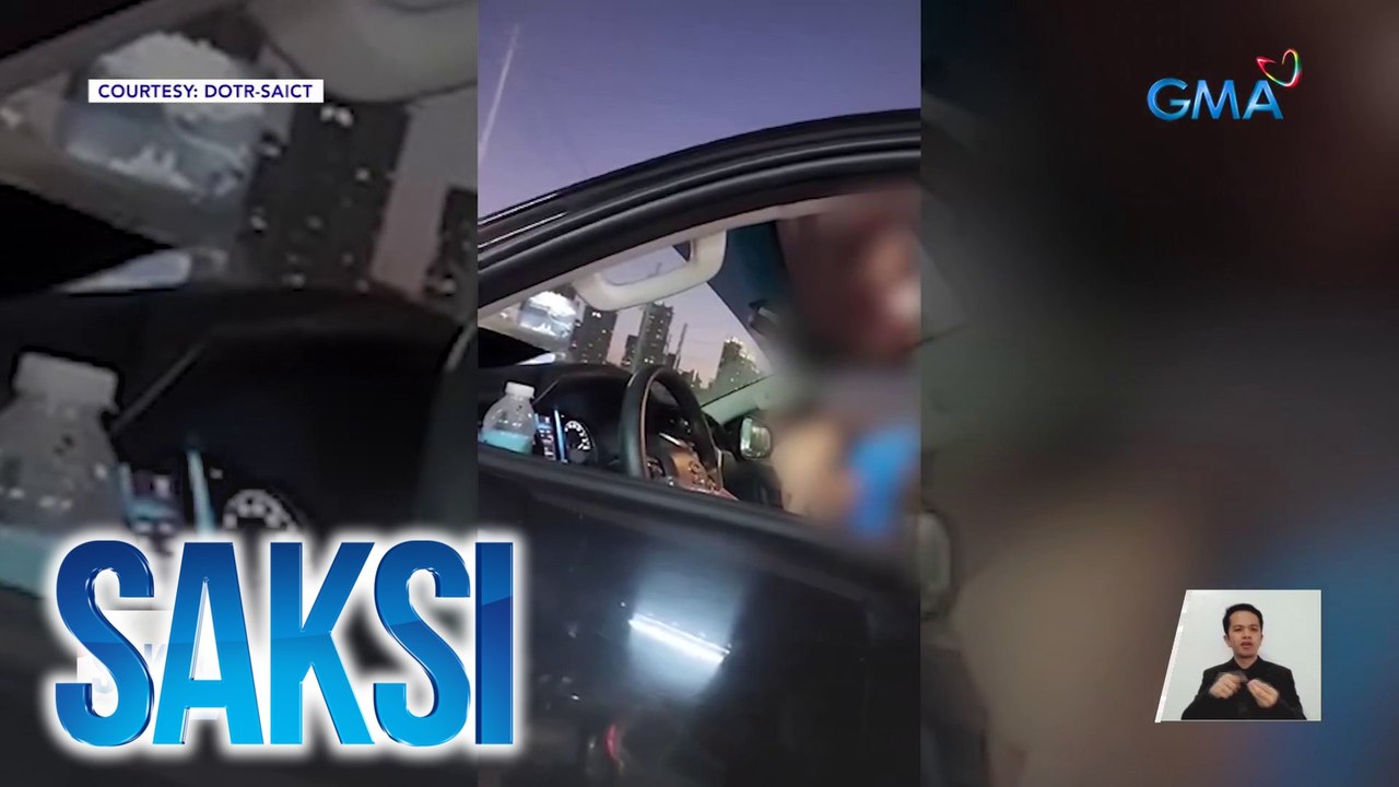 Babaeng nasita dahil sa pagdaan sa EDSA Bus Carousel, tumangging ibigay ang kanyang lisensya at nagpakilalang miyembro ng AFP | Saksi