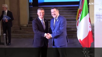 Salvini accoglie a Milano i ministri per il G7 dei trasporti