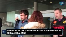 BOMBAZO: Aston Martin anuncia la renovación de Fernando Alonso