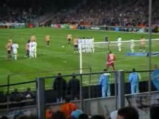 ambiance om vs lyon 2008 virage nord !!