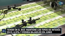 Temor en el BCE: mantiene los tipos de interés en el 4,5% y podría bajarlos en junio