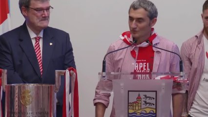 Discurso de Ernesto Valverde, entrenador del Athletic