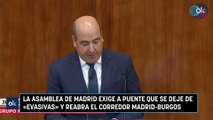 La Asamblea de Madrid exige a Óscar Puente que se deje de «evasivas» y reabra el corredor Madrid-Burgos