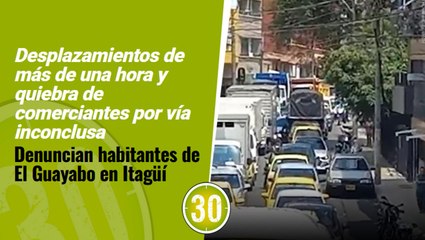 "Nos tienen jodidos" Vía sin terminar en Itagüí genera caos para habitantes de El Guayabo
