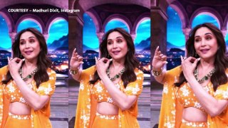 ‘The 90’s Queen’ Madhuri Dixit showed her beautiful dance moves on 'Bairi Piya'