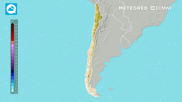 Baja segregada llegará con montos de agua caída superiores a los 80 mm