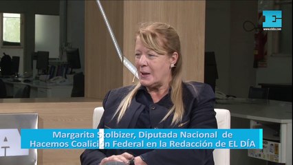 Margarita Stolbizer, Diputada Nacional  de Hacemos Coalición Federal en la Redacción de EL DÍA