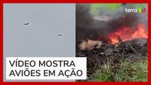 Suspeitos ateiam fogo em aeronave interceptada pela FAB no MS