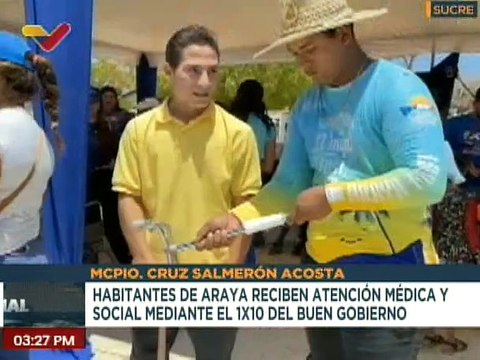 Sucre | Más de 2 mil consultas médicas fueron atendidas a través del Sistema 1X10 del Buen Gobierno