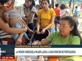 Más de 21 mil féminas han sido atendidas de manera integral por la GMVM en el estado Portuguesa