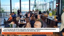 La eficacia de esta vacuna aplicada a personas embarazadas para proteger a los bebés es de más del 82%