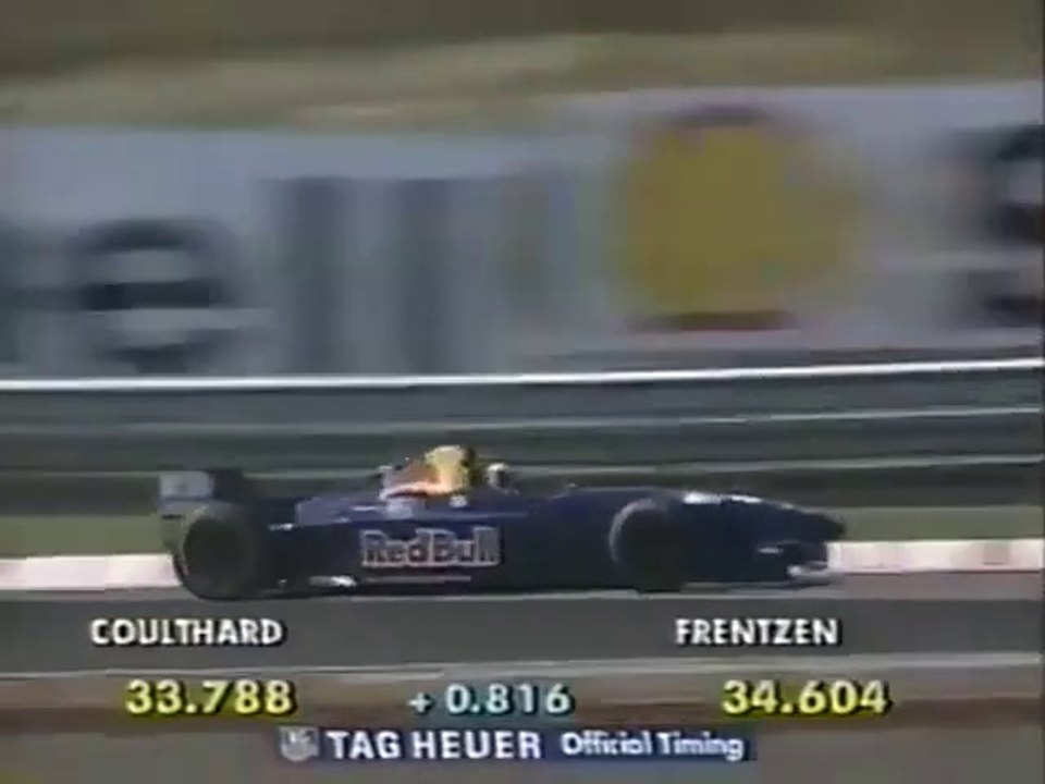 F1 – Heinz-Harald Frentzen (Sauber Ford V8) lap in qualifying – Portugal 1995
