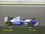 F1 – Damon Hill (Williams Renault V10) laps in qualifying – Portugal 1995