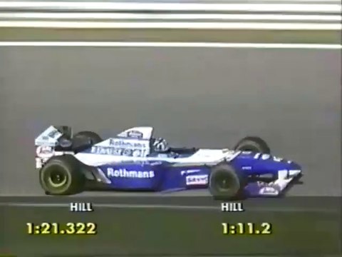 F1 – Damon Hill (Williams Renault V10) laps in qualifying – Portugal 1995