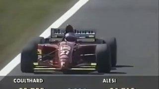 F1 – Jean Alesi (Ferrari V12) lap in qualifying – Portugal 1995