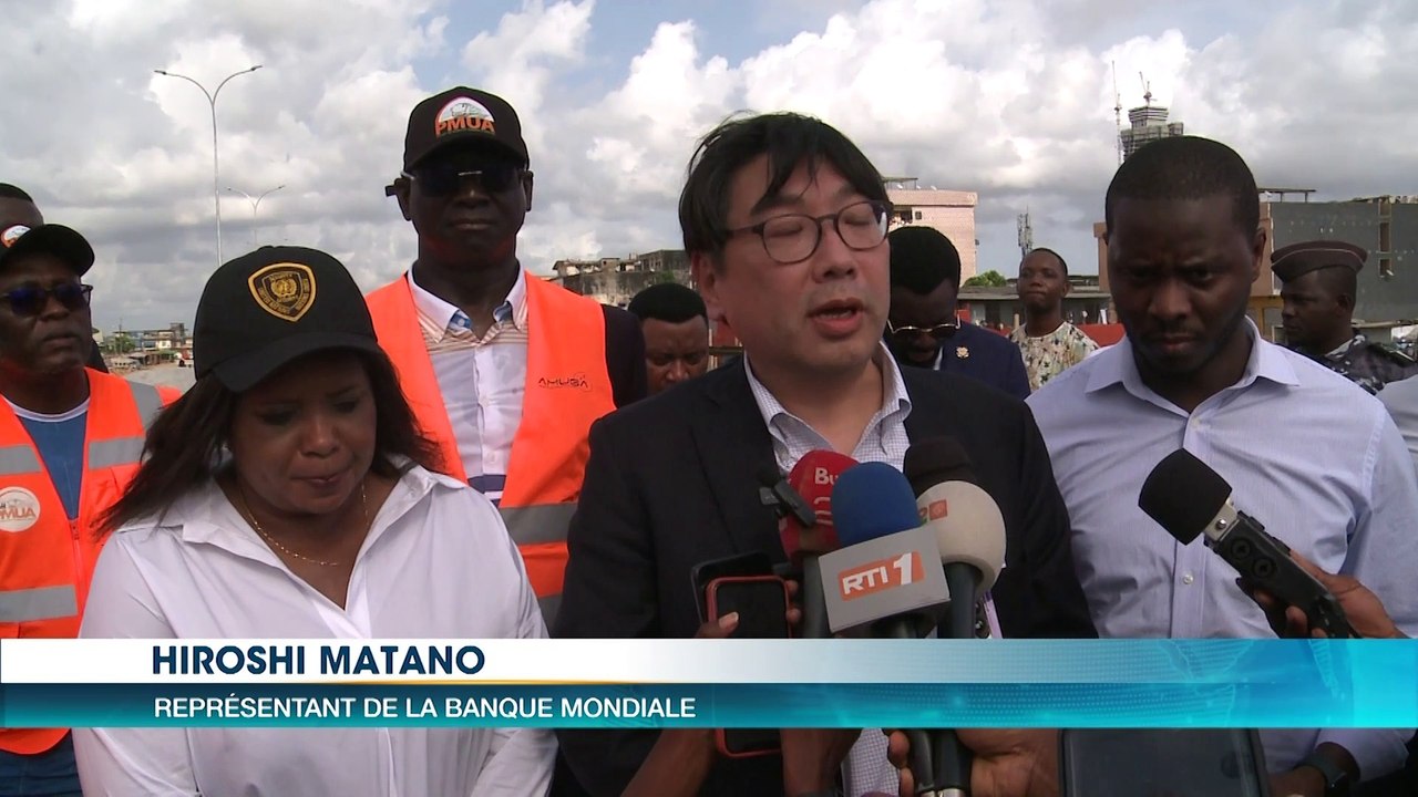 La Banque Mondiale visite des chantiers d'infrastructures dans le cadre de la mobilité urbaine à Abidjan