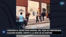 Agredido al secretario general del PSOE de Ponferrada, Olegario Ramón, frente a la sede de su partido