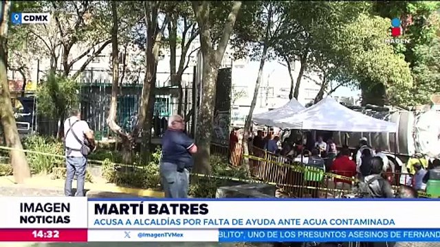 Martí Batres acusa a las alcaldías por la falta de ayuda ante agua contaminada