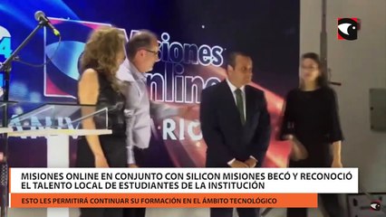 Misiones Online en conjunto con Silicon Misiones becó y reconoció el talento local de estudiantes de la institución