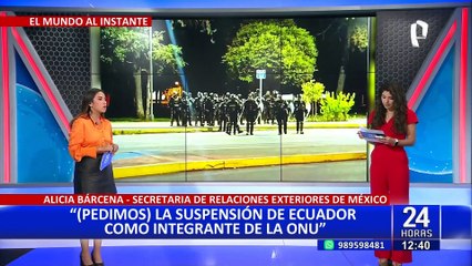 México pide que Ecuador sea suspendido de la ONU tras asalto a su Embajada