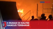 Diduga akibat Korsleting Listrik, 5 Rumah di Samarinda, Kalimantan Timur Terbakar