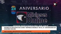 Piporé fue reconocida como Empresa Modelo en el 24° Aniversario de Misiones Online