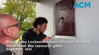 Bega Valley Locksmiths unlock 100-year-old War Memorial gates safe