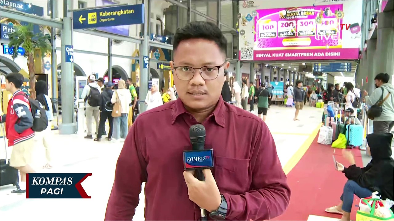 Masih Ada Warga Mudik Usai Lebaran, Stasiun Gambir dan Stasiun Pasar Senen Dipadati Penumpang