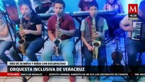 Orquesta Inclusiva de Veracruz; más de 30 jóvenes con discapacidad participan en ella