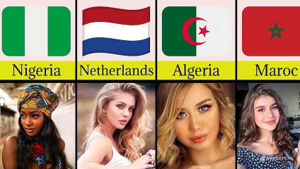 Most Beautiful Women From Different Countries