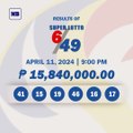 PCSO Lotto Draw Results, April 11, 2024 | Super  Lotto 6/49, Lotto 6/42, 6D, 3D, 2D