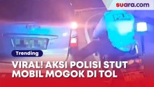 Viral! Aksi Polisi Stut Mobil Pemudik yang Mogok Sejauh 3 Km di Tol Cipali